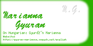 marianna gyuran business card